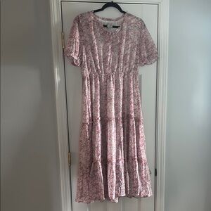 Hayden Pink Floral Maxi Dress